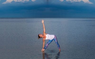 Laura Merlo Walking on Lake MI August 2018